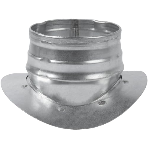 Repa Market Round Saddle Take Off For 6'' Inch Duct - 3'' Outlet Branch Extension - 90 Degree Splitter - Vent Duct Transition - Round Easy-Fit Galvanized Steel Hvac Takeoff Ducting cover