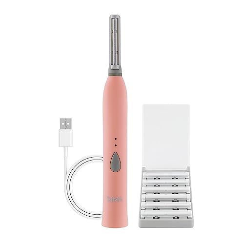 SPA-SCIENCES-SIMA-Dermaplaning-Tool-Patented-Painless-2-in-1-Facial-Exfoliation-Peach-Fuzz-Hair-Removal-System-w-7-Weeks-Treatment-Included-Anti-Aging--3-Speeds-Rechargeable