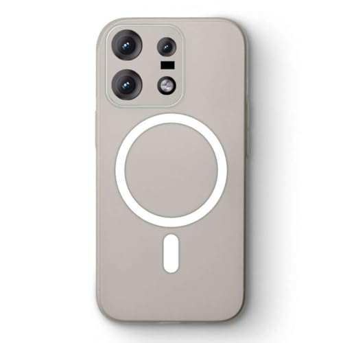 Image of Frosted Magnetic Back Cover for Moto Edgee 50 Pro Semi Transparent Slim Matte Case, Shockproof, Wireless Charging Compatible, Anti Yellow [White]
