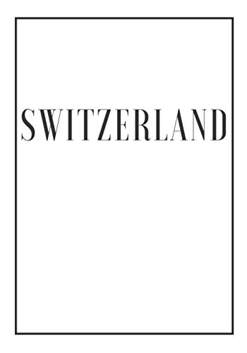 Switzerland: A white decorative book for coffee tables, bookshelves and end tables: Stack "Country" decor books to add home decoration to bedrooms, ... own home or as an interior design savvy gift.