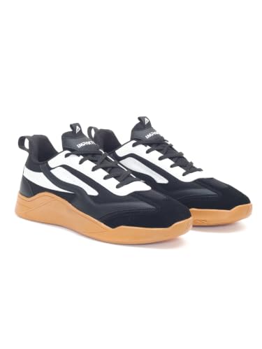 Image of Impakto para X Court Men's Sneakers | Lightweight & Cushioned Insole | Lace-Up Shoes for Casual Outings,Walking & Gym | Anti-Skid Rubber Sole for Non-Marking Activity