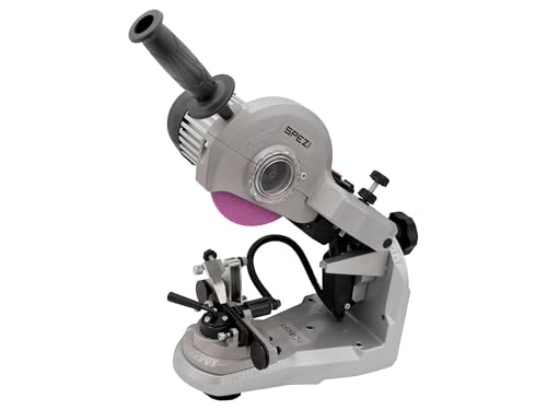 Kettenschärfgerät HydroSharp 300 AutoClamp by Sägenspezi® – 300W Halbautomatik mit Hydraulik-Spannsystem, LED, 3 Schleifscheiben – Sägekette Schärfer für Heimwerker & Profis