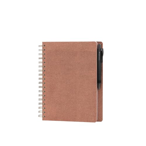 Faber-Castell & Rössler Papier 201554 - Notizbuch blanko, 18 Seiten in Sienna und Kugelschreiber PolyBall schwarz