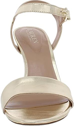 Lauren Ralph Lauren Gwen Leather Sandal Pale Gold 7 B (M) | Image 2