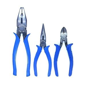 FINE TOOLS INDIA, Fine Man Sturdy Steel Combination 8-Inch Plier, Irani Cutting Plier 10 inch/Nose Plier (6 inch) Combo Pack of 3 (B0DCJJSKGX) Amazon Price History, Amazon Price Tracker