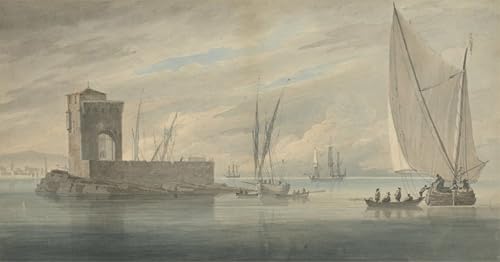Tableau scène italienne impression d'art Johncarmichael sur toile haut de gamme