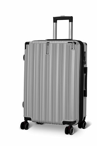Image of Maleta Nova Cabin Trolley Bag | 55 cms, 8 Spinner Wheels | Lightweight Luggage,Expandable|TSA Lock | Trolley Bags for Travel | Suitcase for Travel | Bags for Travelling (Grey, Cabin-Small)