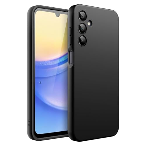 Spazy Case® Samsung Galaxy F15 5G / M15 5G Back Cover | Soft Silicone Slim Back Case Cover for Samsung Galaxy F15 5G / M15 5G – Black- Best and cheap mobile covers in India