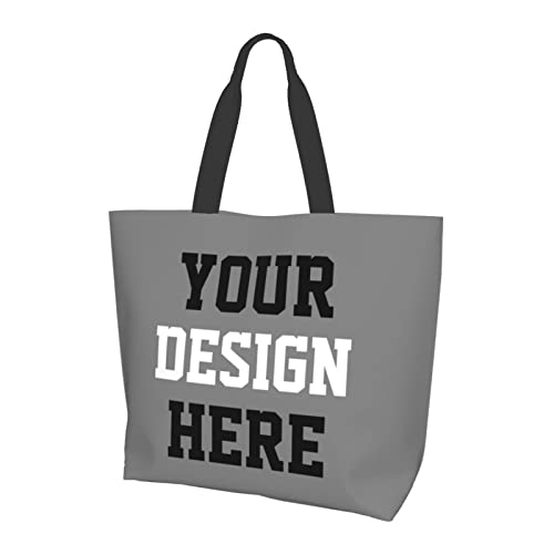 Custom Tote Bags Custom Bags With You Team Logo Text Picture Travel Business Shopping Women Teacher Personalized Shoulder Bag2