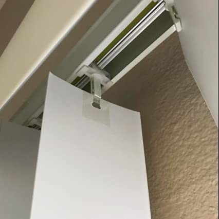 Axlizer Vertical Blind Tab 60Pcs Transparent Vertical Blind Repair Tabs Vertical Blind Vane Saver Clear Clip #TOP3