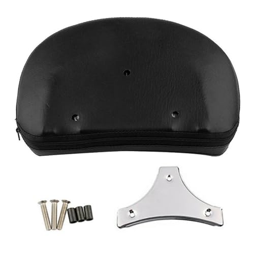 Soporte de acero y almohadilla de sissy bar para chasis Harley Touring 1997-2018