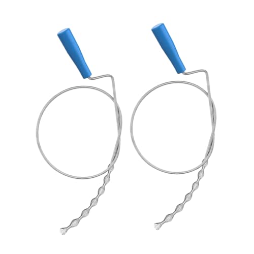 Veemoon 2 Piezas Desatascador de Drenaje Herramienta Flexible para Desbloquear Fregaderos y Tuberías de Agarre para Eliminar Obstrucciones de Cabello y Residuos Limpieza