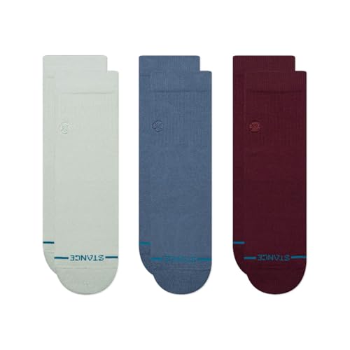 Image of Stance Icon Quarter Socks 3-Pack for Men and Women, All Day Comfort, Targeted Cushioning, Seamless Toe, Arch Support