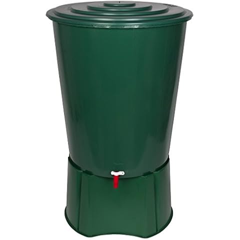XL Regentonne 310 Liter aus Kunststoff in Grün Cover