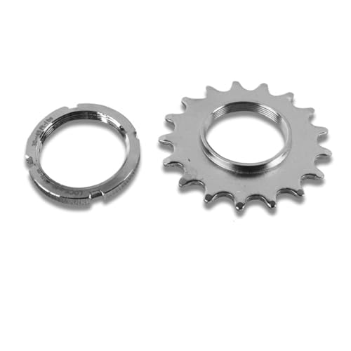 catazer 13T/14T/15T/16T/17T/18T Fixed Gear One Speed Bicycle Freewheel Cogs Sprocket & Lockring for Fixie Track Bike Hub (17T Set)