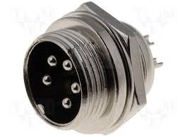 5 PIN Panel Mount CB Microphone Connector