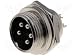 5 PIN PANEL MOUNT CB MICROPHONE CONNECTOR