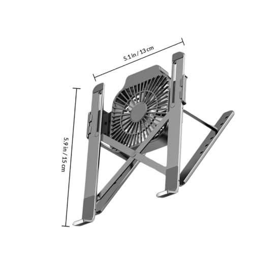 Soporte Ajustable de Aleación para Laptop con Ventilador miniatura 2