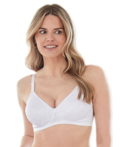 Bestform Women's 5006222 Floral Jacquard Wireless Soft Bra with Lightly-Lined Cups