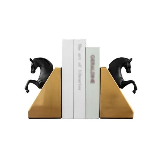Serre-livres moderne en résine sculptée, finition premium pour décoration d'intérieur haut de gamme