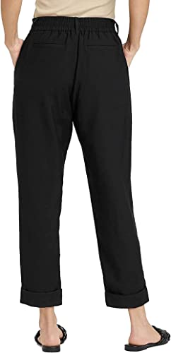 A New Day Women's High-Rise Slim Straight Leg Pintuck Ankle Pants -2
