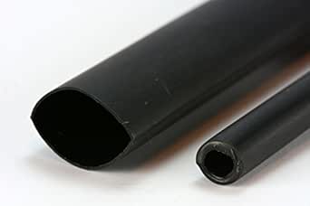 TEMCo 3/8" Marine Heat Shrink Tube – 3:1 Adhesive Lined – 4 Ft Black – 2 Lot