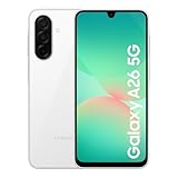 Samsung Galaxy A26 5G Smartphone, Awesome Intelligence, 8GB Memory, 256GB Storage, 50MP Camera, White, 3 Year Samsung Extended Warranty (UK Version)