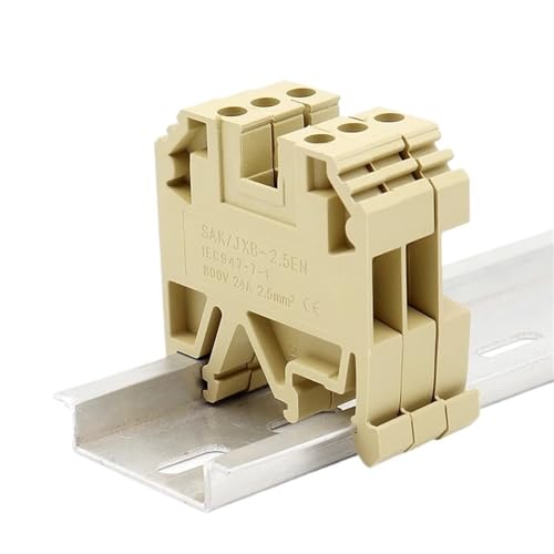 Conector eléctrico carril DIN SAK 2.5EN con tornillo para ordenar cajas de cables 2