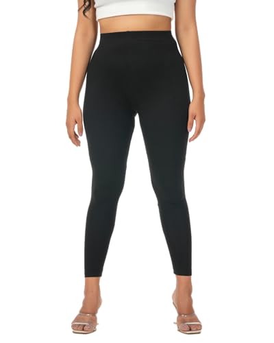 Image of Loveit Womens Solid Viscose Slim Fit Ankle Length Leggings