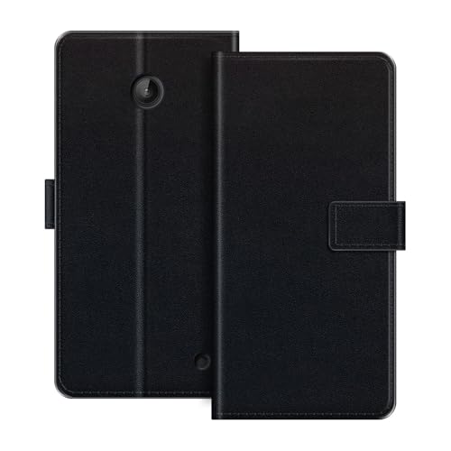 ESACMOT Étui Portefeuille en Cuir Compatible avec Nokia Lumia 635 Coque à Rabat avec Porte-Cartes et Support, Fermeture Magnétique, Étui Folio Antichoc...