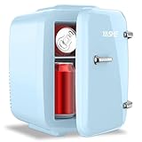 YASHE Mini frigo da camera, 4L frigorifero piccolo per la cura della pelle, 220V CA/12V CC...