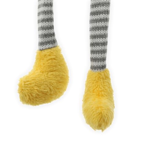 BVB Sitzwichtel, Weihnachtsdekoration, 46 cm, Gelbe Zipfelmütze mit Logo, Polyester