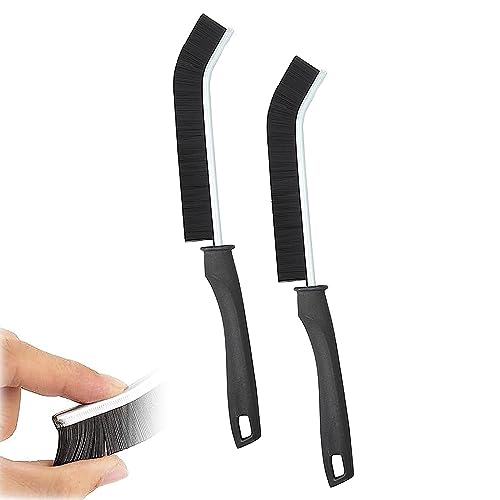 Crevice Gap Cleaning Brush, Herramientas Huecos de Ranura de Mano, Cepillo de Limpieza de Grietas de cerdas duras Multifuncional, para Cleaning Gaps, Cocina, baño, Ventana (2 Pieces)