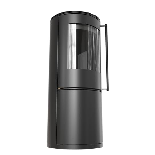 Kratki Kaminofen aus Stahl PICARD Ø 150 9 kW schwarz BImSchV 2 Ökodesign