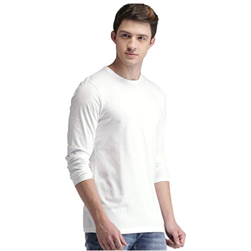 Image of Men's Full Sleeve Casual Round Neck Multi Colored T-Shirts