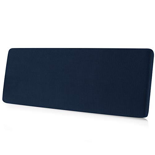 Image of Chunyi Jacquard Polyester Spandex Cushion Slipcover (Sofa Cushion, Dark Blue)