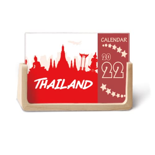 Calendrier de bureau 2022 Thaïlande pour décorer votre espace de travail