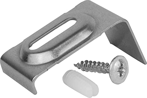 BLANCO Montageset Edelstahlspülen 4er Set Halteelemente unter ausgesparter Arbeitsplatte (ab 20mm) | Für Unterbau unter die Arbeitsplatte | Für Edelstahlspülen und Edelstahlunterbaubecken