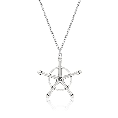 Uryuu Quincy Cross Necklace - Ichigo Soul Reaper Badge Chains - Halloween Anime Gifts for Women Men and Fans