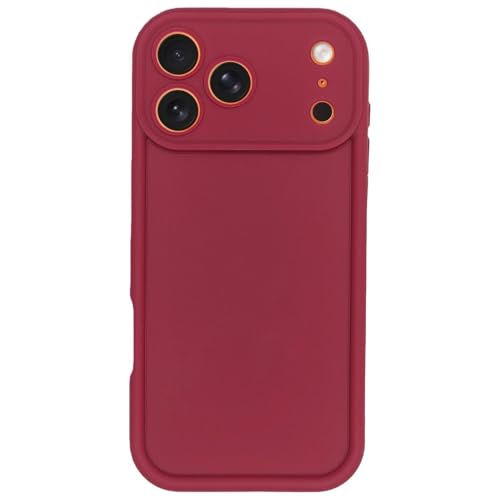 Image of Puxicu Slim Case for iPhone 17 Pro Max, Enhanced Camera Protection, Shockproof Skin-Friendly Touch Soft Case Cover for iPhone 17 Pro Max Phone 6.9 inch, Wine