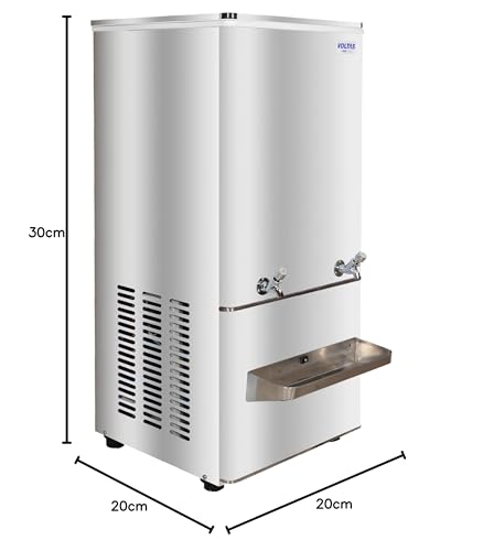 Image of Voltas FSS 150 /150 150L Water Cooler | 150 Litres Per Hour Cooling Capacity | Dual Cold Water Taps | Rust-Free Stainless Steel