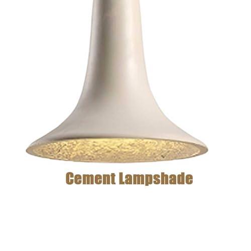 Lámpara colgante de cemento gris con cable ajustable y base E27 5