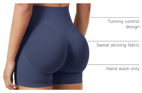 Image of VOYJOY Women Workout Impact Shorts 2.5 inch / 3.6 inch / 4.5 inch / 6 inch Scrunch Butt Booty | Tummy Control, High Waisted, Bike Short, Gentle Compression, for Women