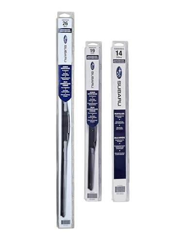 Subaru 2010-2014 Outback Front & Rear Windshield Wiper Full Blade Set - SOA591U526, SOA591U519, SOA591R612 - Genuine OEM