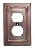 Monarch Abode 19662 Single Switch Architectural Duplex Decorative Wall Plate Switch Plate Outlet Cov