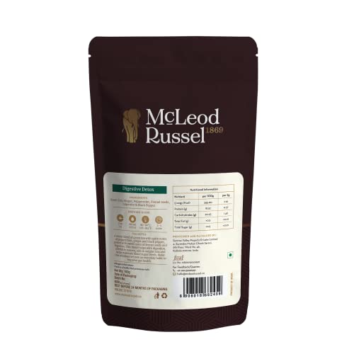 Image of McLeod Russel 1869 - Digestive Detox | 100g | Long Leaf Green Tea | Aids in Digestion | IBS Relief | 40+ Cups