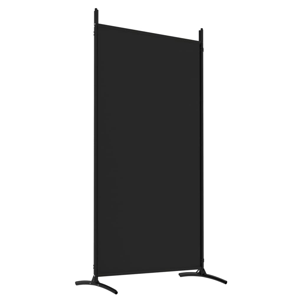 Paravent 5 Panneaux WIFESE 250x220 Cm - Tissu Polyester Noir - Intérieur/Balcon - Intimité & Décoration