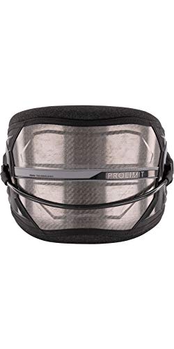 Prolimit Type Vapor Kiteboarding Kitesurfing Surfing Kite Waist Harness - Black Grey - Maximum Back Support on a Low