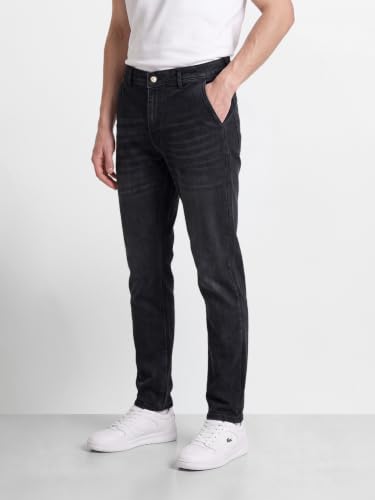 Image of THE INDIAN GARAGE CO Men Slim Fit Solid Mid-Rise Jeans