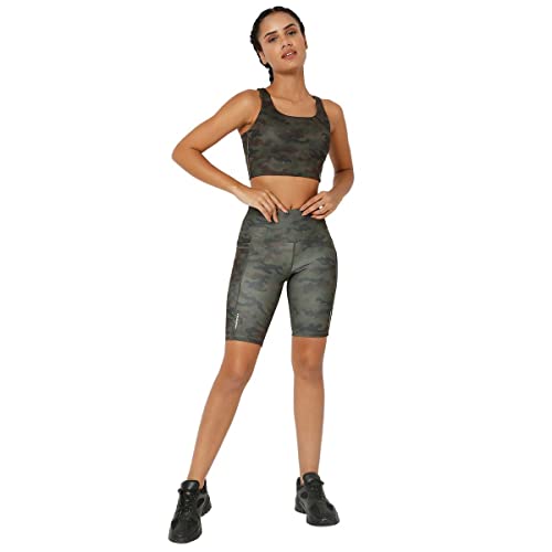 Image of Silvertraq High Impact Action Bra with Clasp Army Camo